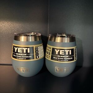NWT Yeti Nordic blue wine cup set